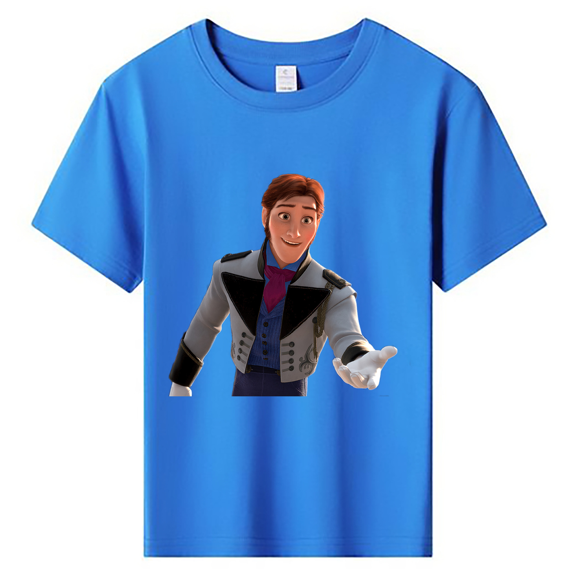 （画像用） アナと雪の女王 アンナ エルサ Frozen Anna Elsa 綿100％キッズTシャツ（フロントプリント）